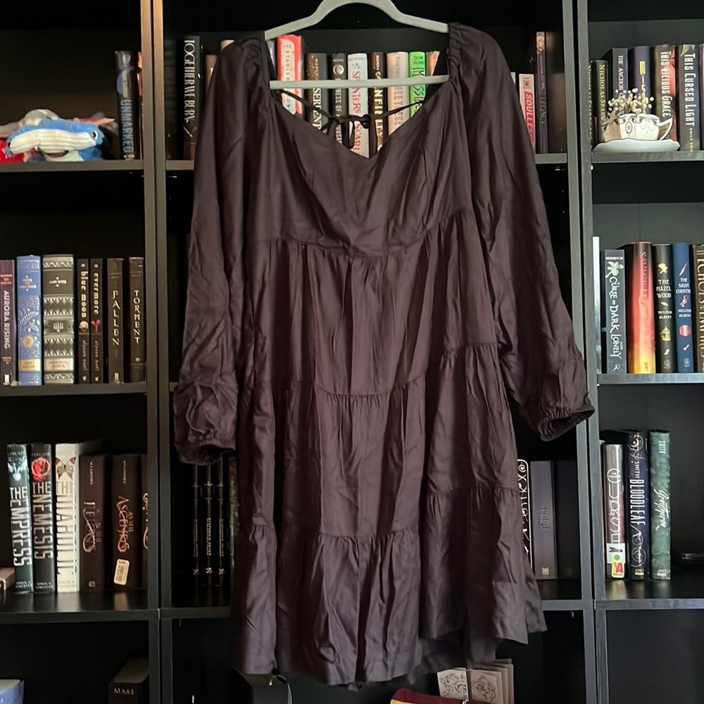 Black dress with tiers